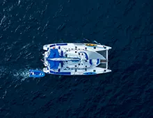 Nemo III Catamaran Top View Galapagos Islands