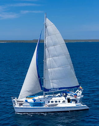 Nemo III sailing catamaran Galapagos